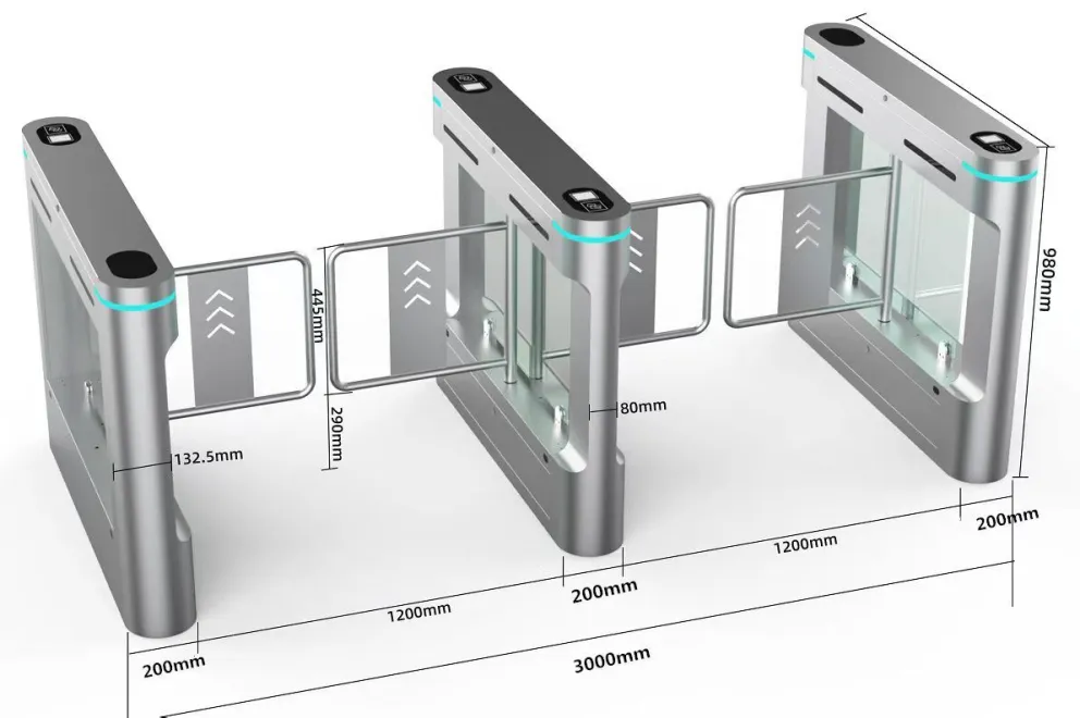 Rostfritt stål svängport-projekt levererat: åtkomstkontroll som balanserar säkerhet, hållbarhet och estetik