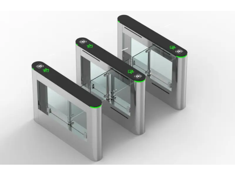Cylindrical swing turnstile